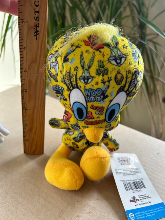 Warner Bros. Tweety Collectible Plush - Yellow with Blue Accents - Picture 4 of 4